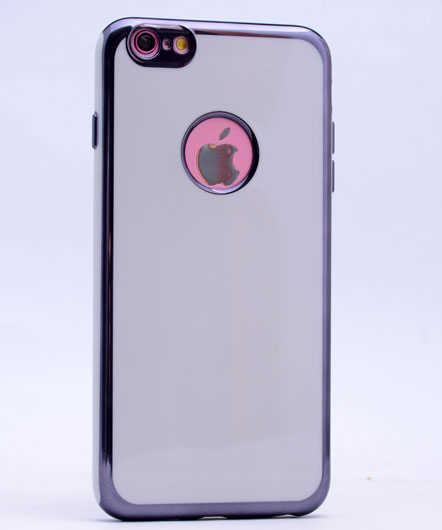 Apple iPhone 7 Kılıf Zore Arkası Parlak 360 Silikon - Beyaz-Siyah