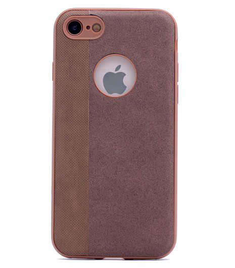 Apple iPhone 7 Kılıf Zore City Silikon - Kahverengi