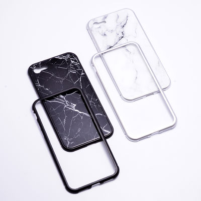Apple iPhone 7 Kılıf Zore Mermerli Devrim Cam Kapak