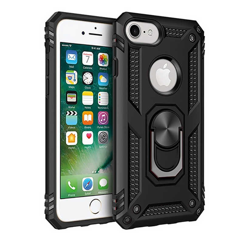 Apple iPhone 7 Kılıf Zore Vega Kapak - Siyah