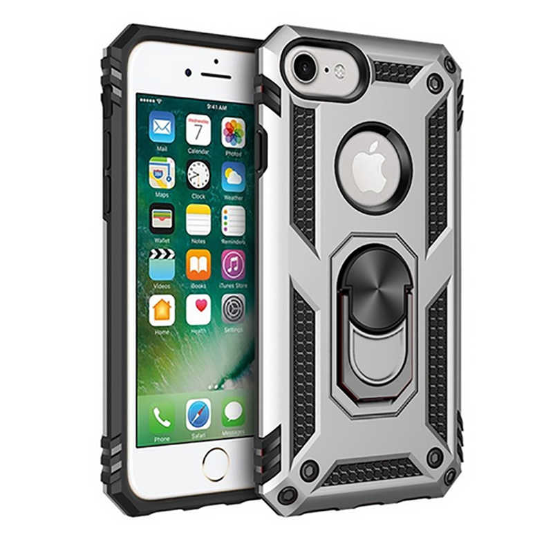 Apple iPhone 7 Kılıf Zore Vega Kapak - Gri