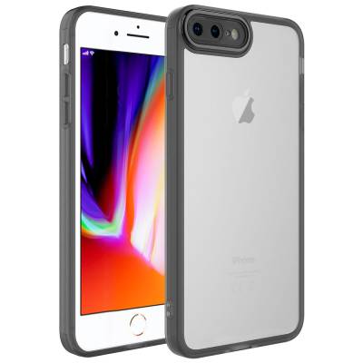 Apple iPhone 7 Plus Case Camera Protected Transparent Zore Post Cover - Zore