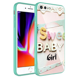 Apple iPhone 7 Plus Kılıf Kamera Korumalı Desenli Sert Silikon Zore Epoksi Kapak - Zore