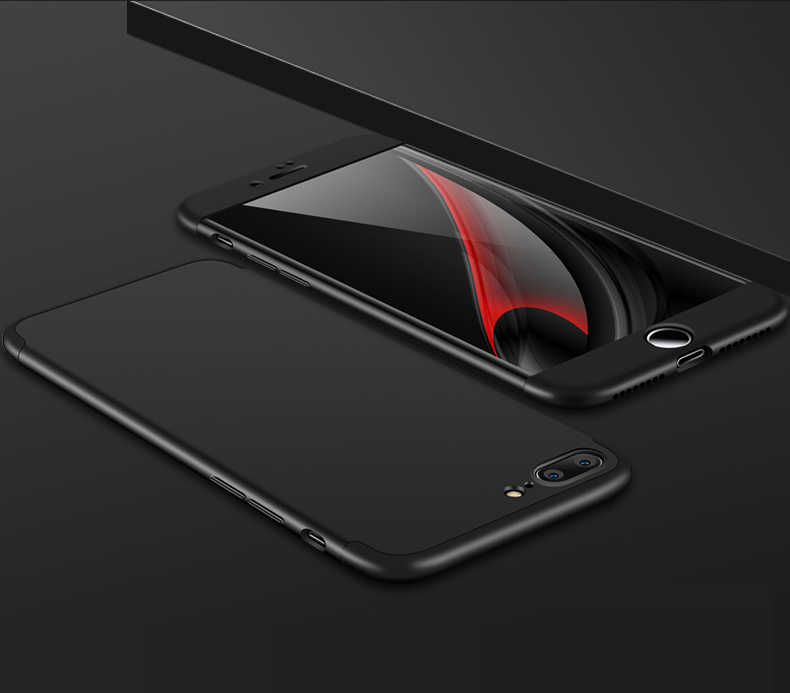 Apple iPhone 7 Plus Kılıf Zore Ays Kapak - Siyah
