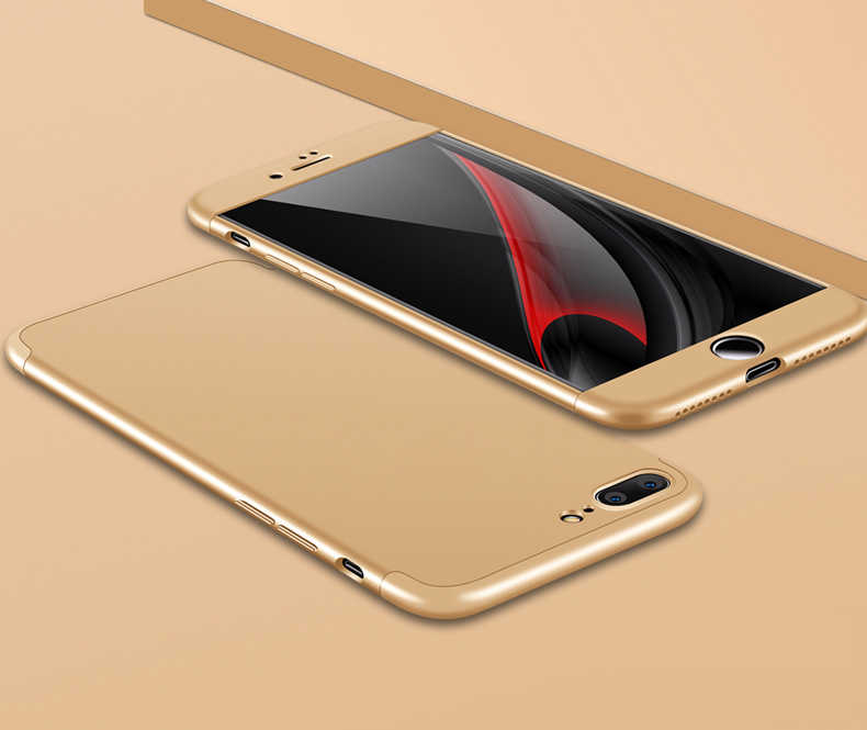 Apple iPhone 7 Plus Kılıf Zore Ays Kapak - Gold