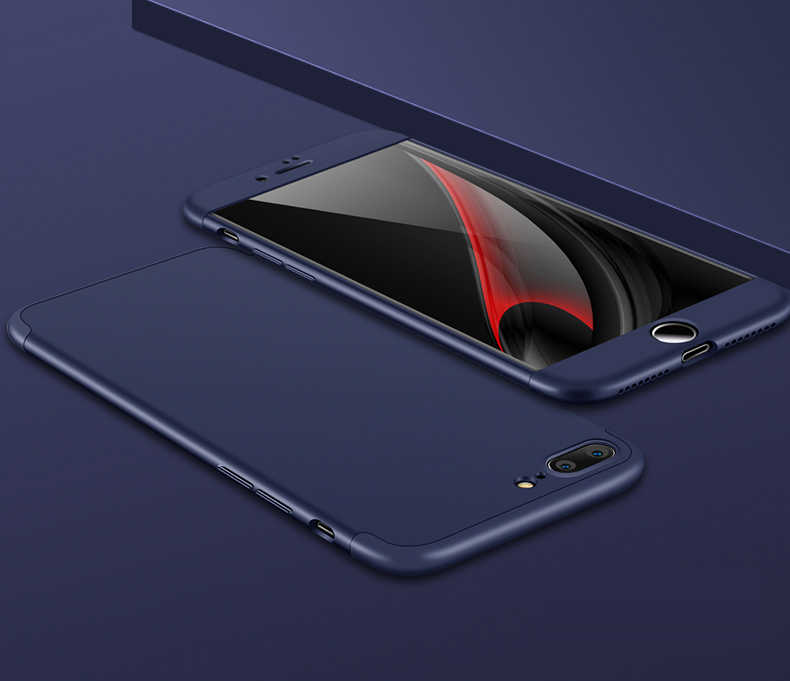 Apple iPhone 7 Plus Kılıf Zore Ays Kapak - Mavi