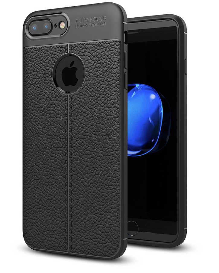 Apple iPhone 7 Plus Kılıf Zore Niss Silikon Kapak - Siyah