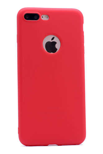 Apple iPhone 7 Plus Kılıf Zore Premier Silikon Kapak - Kırmızı
