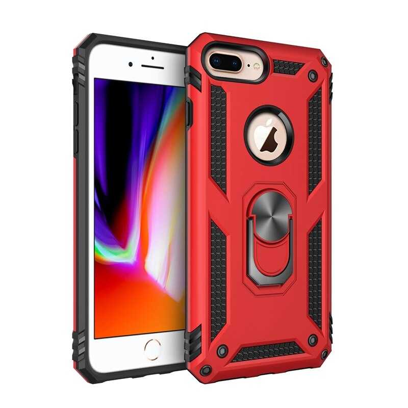 Apple iPhone 7 Plus Kılıf Zore Vega Kapak - Kırmızı