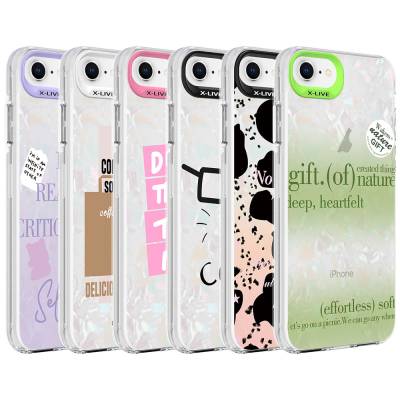 Apple iPhone 8 Case Marble Pattern Zore Marbello Cover - 8