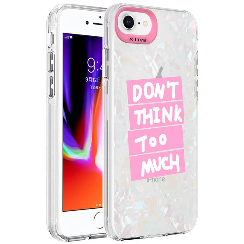 Apple iPhone 8 Case Marble Pattern Zore Marbello Cover - 3