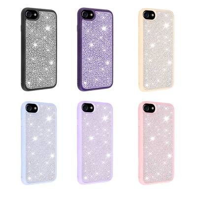 Apple iPhone 8 Case Shiny Stone Design Zore Stone Cover - 2