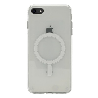 Apple iPhone 8 Case with Magsafe Charging Transparent Hard PC Zore Embos Cover - 2