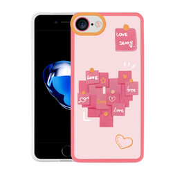 Apple iPhone 8 Kılıf Zore M-Fit Desenli Kapak - Zore