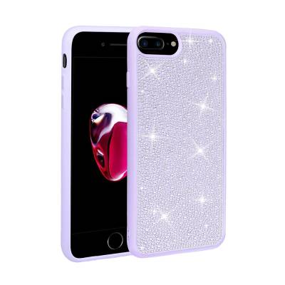 Apple iPhone 8 Plus Case Shiny Stone Design Zore Stone Cover - Zore