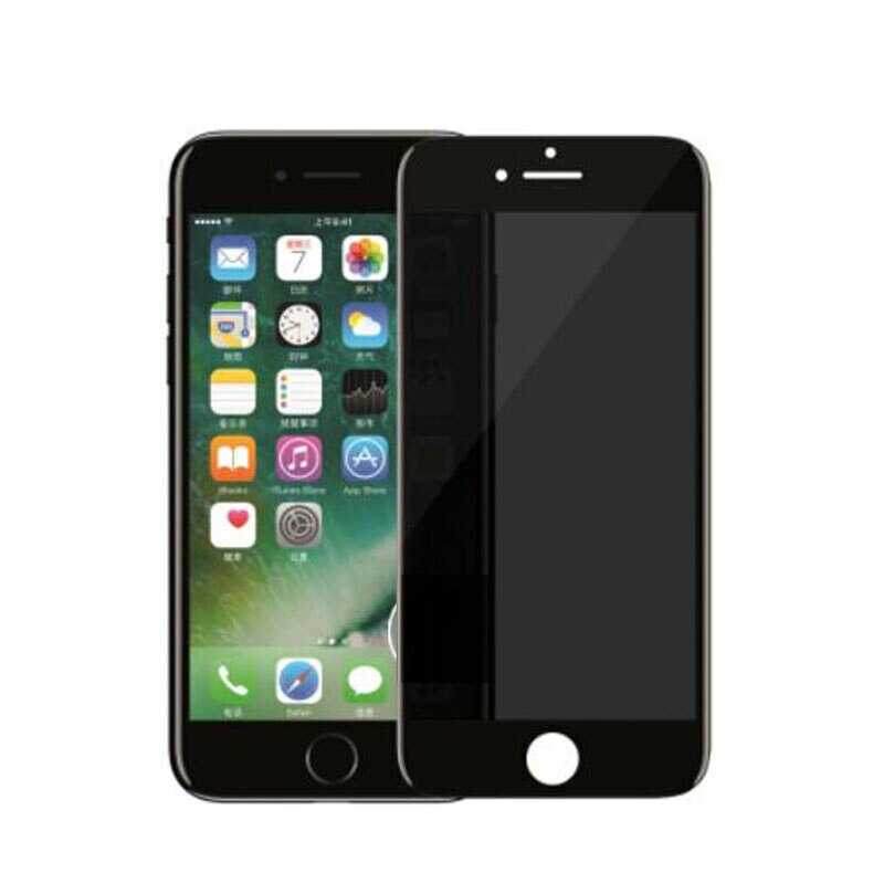 Apple iPhone 8 Plus Davin 5D Privacy Cam Ekran Koruyucu - Siyah