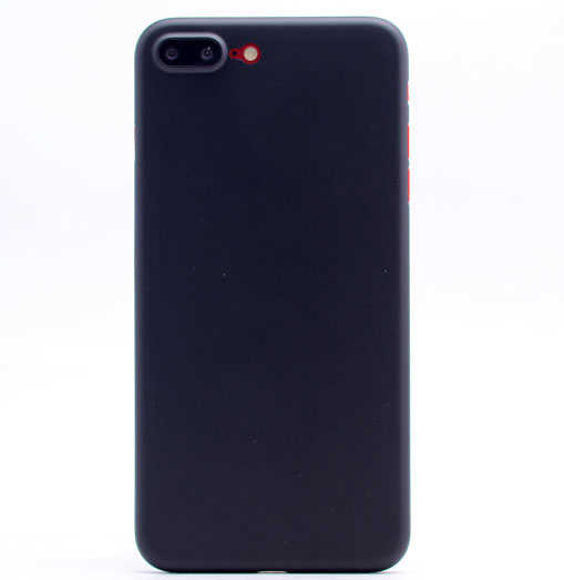 Apple iPhone 8 Plus Kılıf Zore 1.Kalite PP Silikon - Siyah