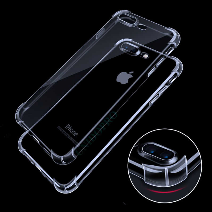 Apple iPhone 8 Plus Kılıf Zore Nitro Anti Shock Silikon - Renksiz