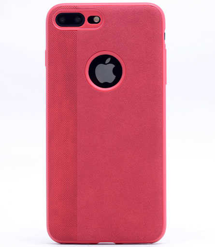 Apple iPhone 8 Plus Kılıf Zore City Silikon - Kırmızı