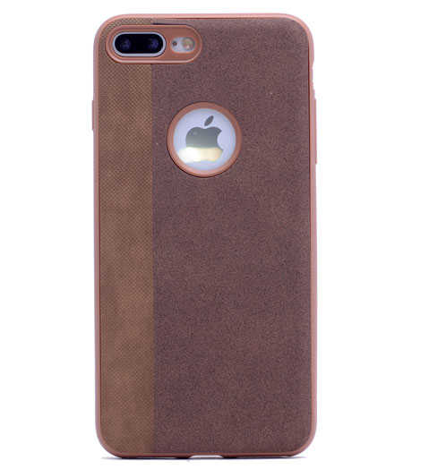 Apple iPhone 8 Plus Kılıf Zore City Silikon - Kahverengi