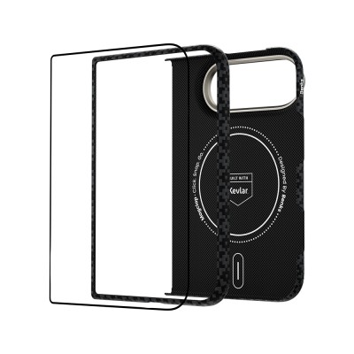 Apple iPhone Duo Benks ArmorAir ArmorGrid Grand Combo Üçlü Aksesuar Seti (Ön Arka Kevlar Karbon Kapak + Ekran Koruyucu) - 7