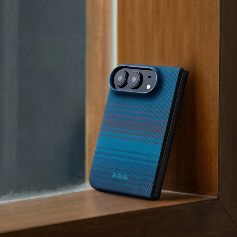 Apple iPhone Duo Case M-safe Charging Enabled Aramid Carbon Fiber Pitaka Moonrise 2.0 Nights Series Cover - 5