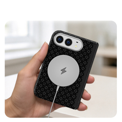 Apple iPhone Duo Case M-Safe Charging Enabled Zore Paris Velix Hard PC Cover - 9