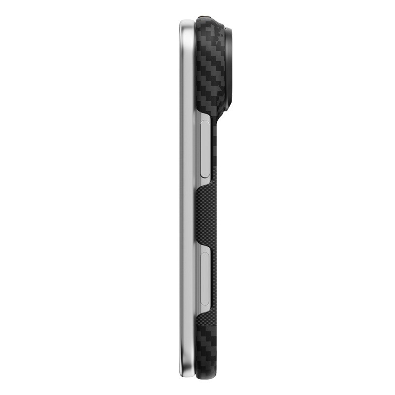 Apple iPhone Duo Case with M-safe Charging Feature, Metal Camera Frame, Raptic Aramid SkinPro Mondrian Series Carbon Cover - 2