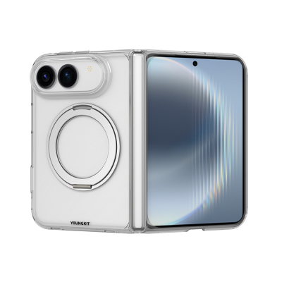 Apple iPhone Duo Case with M-safe Charging Feature, Youngkit Clear Series Stand Cover - Youngkit