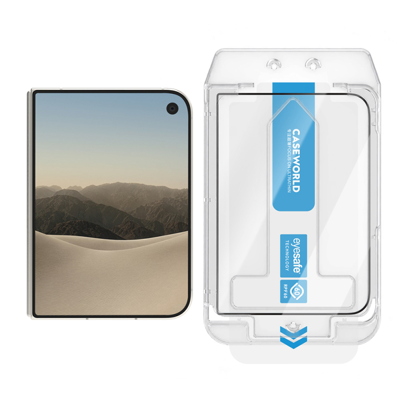 Apple iPhone Duo CaseWorld Applicator Serisi 2.5D Eyesafe Mavi Işık Teknolojili 0.33mm Temperli Cam Ekran Koruyucu + Uygulama Aparatı - 3