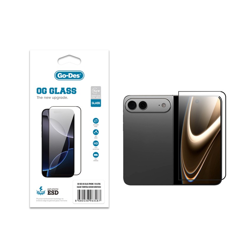Apple iPhone Duo Go Des OG Glass Antistatic Tempered Glass Screen Protector - 1