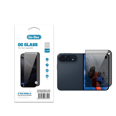 Apple iPhone Duo Go Des OG Glass Privacy Antistatik Temperli Cam Ekran Koruyucu - Go Des