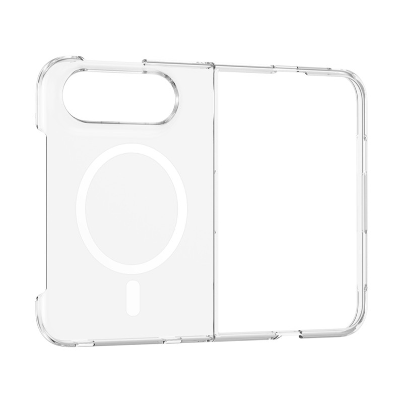 Apple iPhone Duo Kamera Korumalı M-Safe Şarj Özellikli Şeffaf Zore London Sert PC Kapak - 2