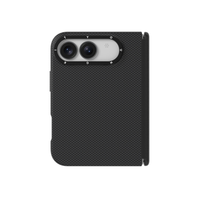 Apple iPhone Duo Kılıf M-safe Şarj Özellikli Aramid Fiber Youngkit 1500D Extreme Wing Titanyum-Gold Serisi Kapak