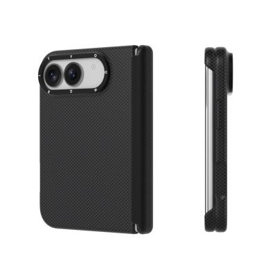 Apple iPhone Duo Kılıf M-safe Şarj Özellikli Aramid Fiber Youngkit 1500D Extreme Wing Titanyum-Gold Serisi Kapak - 5