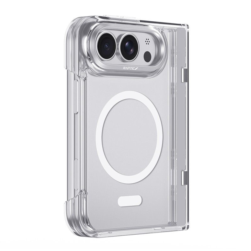 Apple iPhone Duo Kılıf M-Safe Şarj Özellikli Raptic Air Clear Serisi Airbagli Kapak - 3