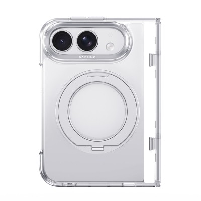 Apple iPhone Duo Kılıf M-safe Şarj Özellikli Raptic Air Stand Serisi Arka Yüzey Standlı Kapak - 4
