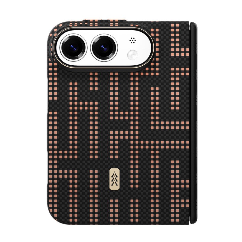 Apple iPhone Duo Kılıf M-safe Şarj Özellikli Raptic Aramid SkinPro Grid Serisi Karbon Kapak - 7