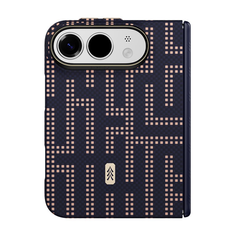 Apple iPhone Duo Kılıf M-safe Şarj Özellikli Raptic Aramid SkinPro Grid Serisi Karbon Kapak - 11