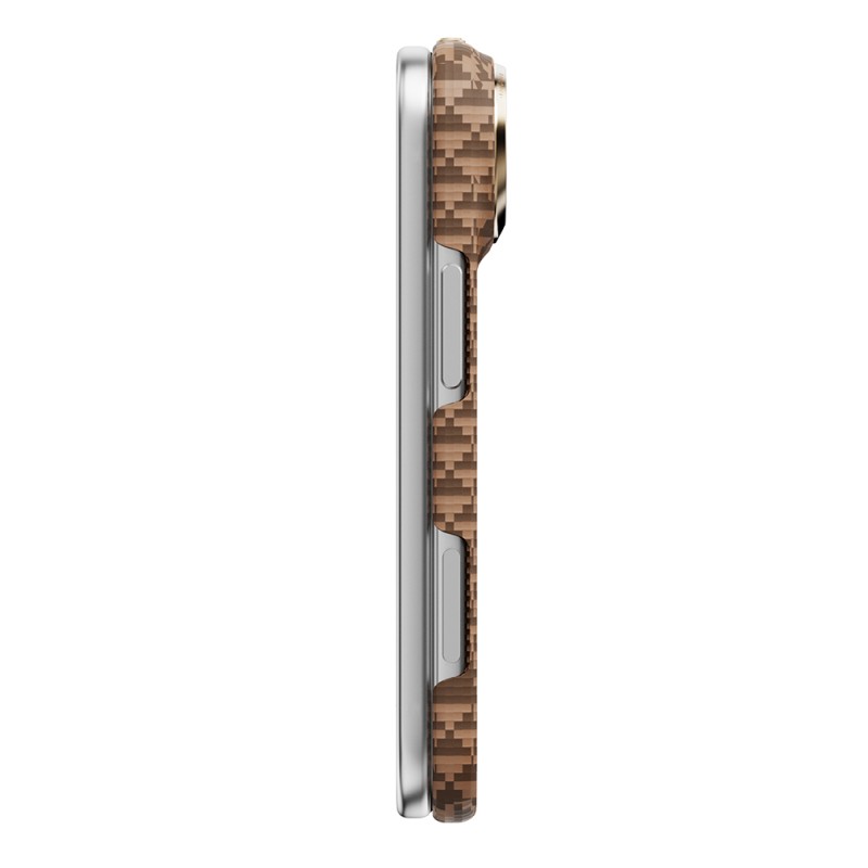 Apple iPhone Duo Kılıf M-safe Şarj Özellikli Raptic Aramid SkinPro Origin Serisi Karbon Kapak - 5