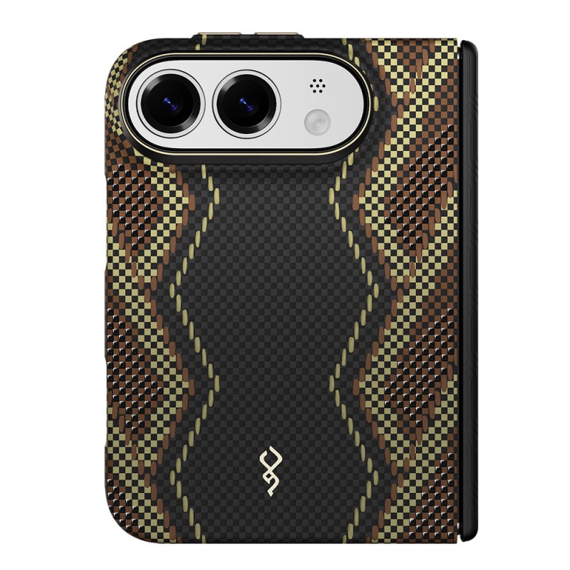 Apple iPhone Duo Kılıf M-safe Şarj Özellikli Raptic Aramid SkinPro Scepter Serisi Karbon Kapak - 4