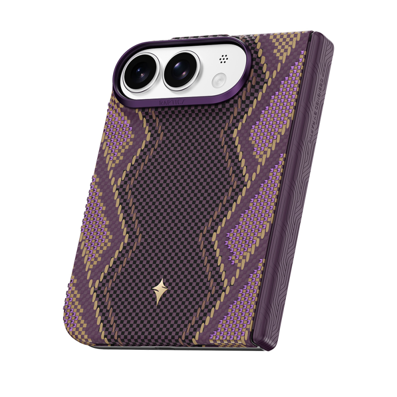Apple iPhone Duo Kılıf M-safe Şarj Özellikli Raptic Aramid SkinPro Scepter Serisi Karbon Kapak - 7