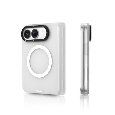 Apple iPhone Duo Kılıf M-safe Şarj Özellikli Youngkit Hidden Sand Serisi Kapak - 5