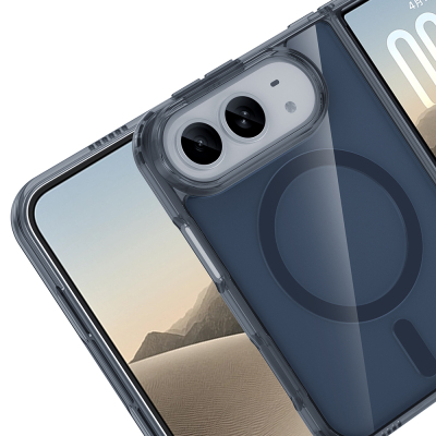 Apple iPhone Duo Kılıf M-Safe Şarj Özellikli Zore Nira Sert PC Kapak - 4
