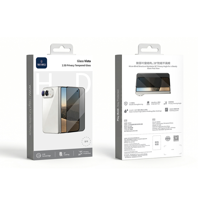 Apple iPhone Duo Wiwu GT-028 iPrivacy Temperli Cam Ekran Koruyucu - 6