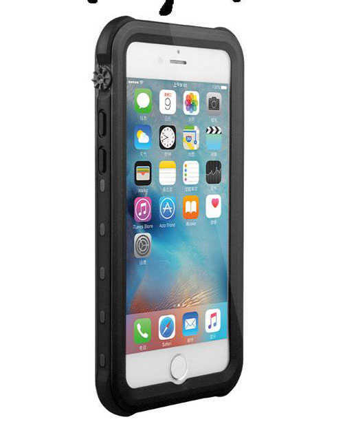 Apple iPhone SE 2022 Kılıf 1-1 Su Geçirmez Kılıf - Siyah