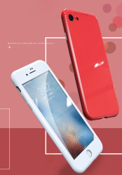 Apple iPhone SE 2022 Kılıf Voero 360 Magnet Kapak - Thumbnail
