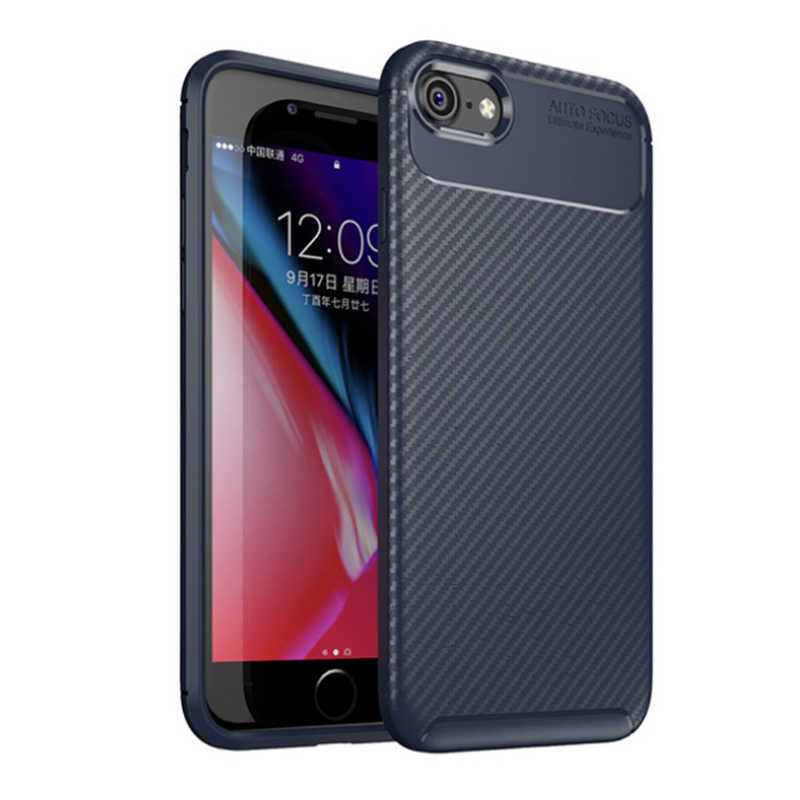 Apple iPhone SE 2022 Kılıf Zore Negro Silikon Kapak - Lacivert