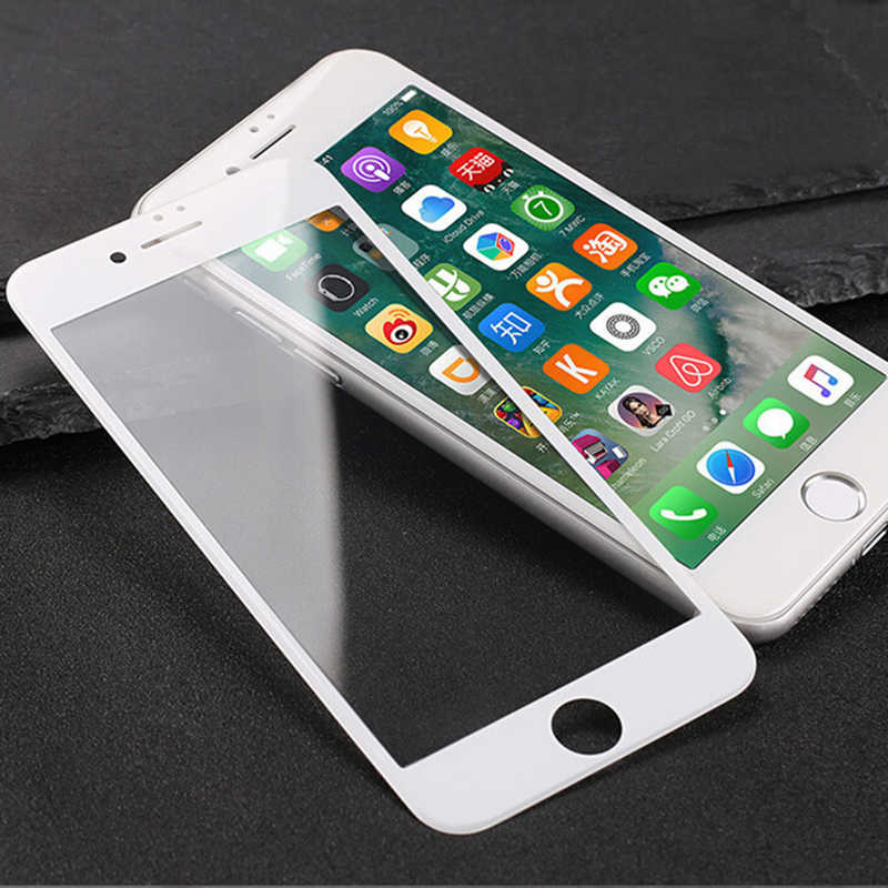 Apple iPhone SE 2022 Zore 3D Latte Cam Ekran Koruyucu - Beyaz