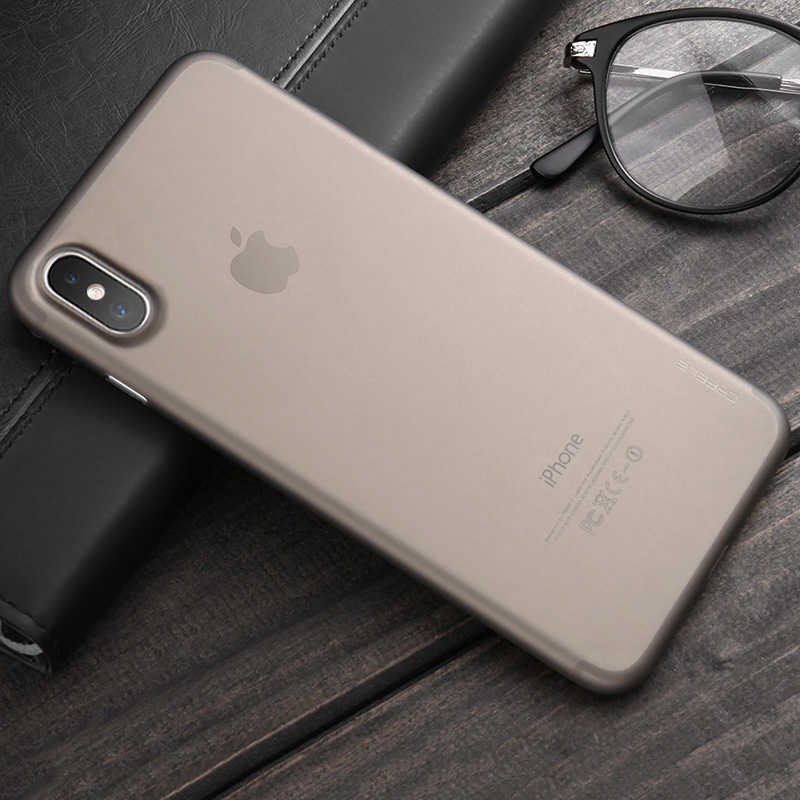 Apple iPhone X Kılıf Zore 1.Kalite PP Silikon - Gold